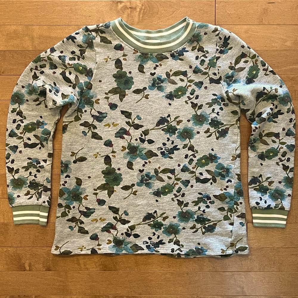 Anthropologie t.la Women’s Floral Crewneck Sweatshirt Small **See Description**